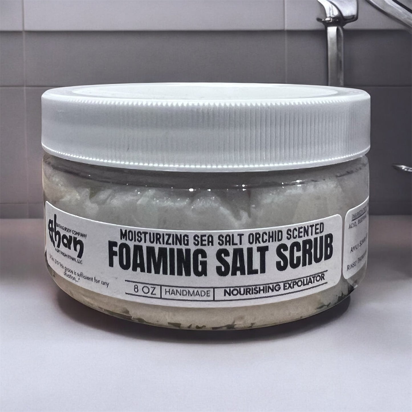 Sea Salt Orchid Foaming Salt Scrub