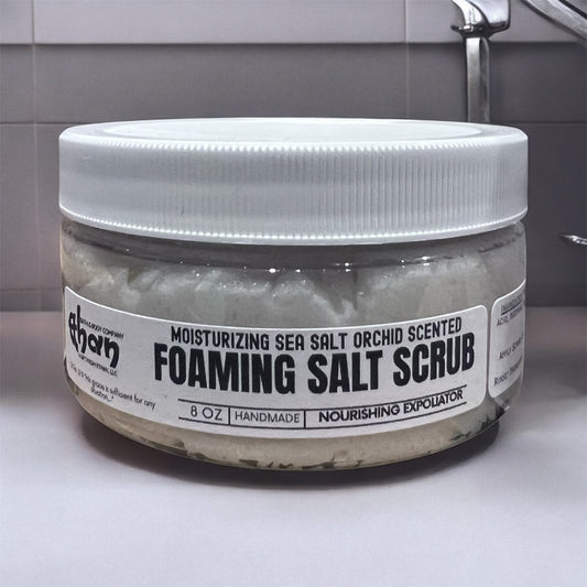 Sea Salt Orchid Foaming Salt Scrub