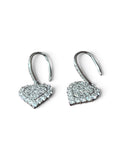 Hypoallergenic Lightweight Sterling Silver Earrings with Moissanite.