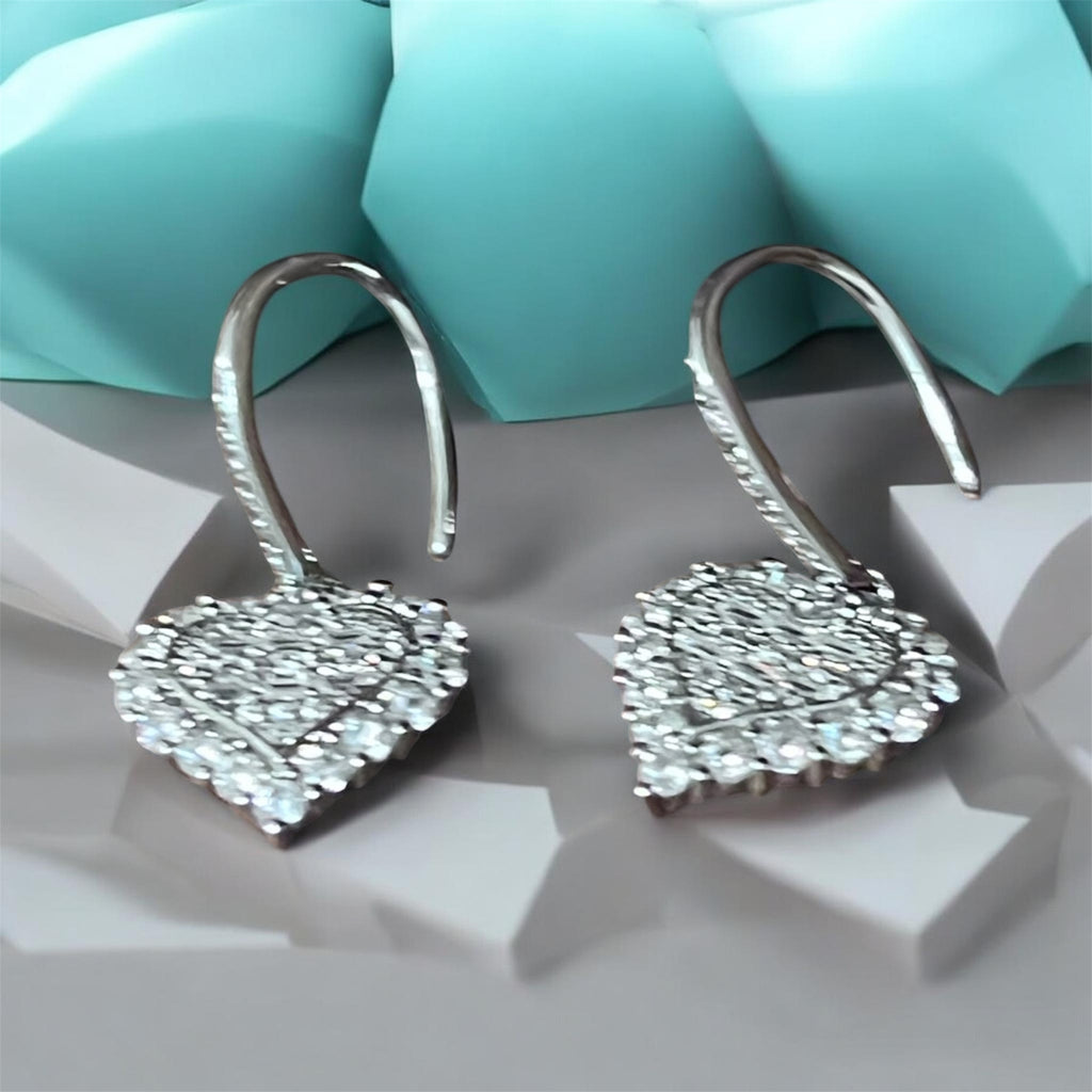 Hypoallergenic Lightweight Sterling Silver Earrings with Moissanite.