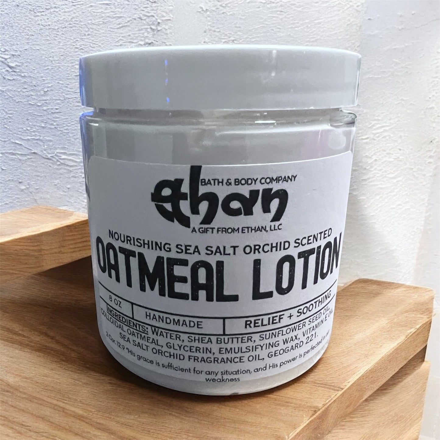 Sea Salt Orchid Oatmeal Lotion, itch relief lotion. Moisturizing and dry skin relief.