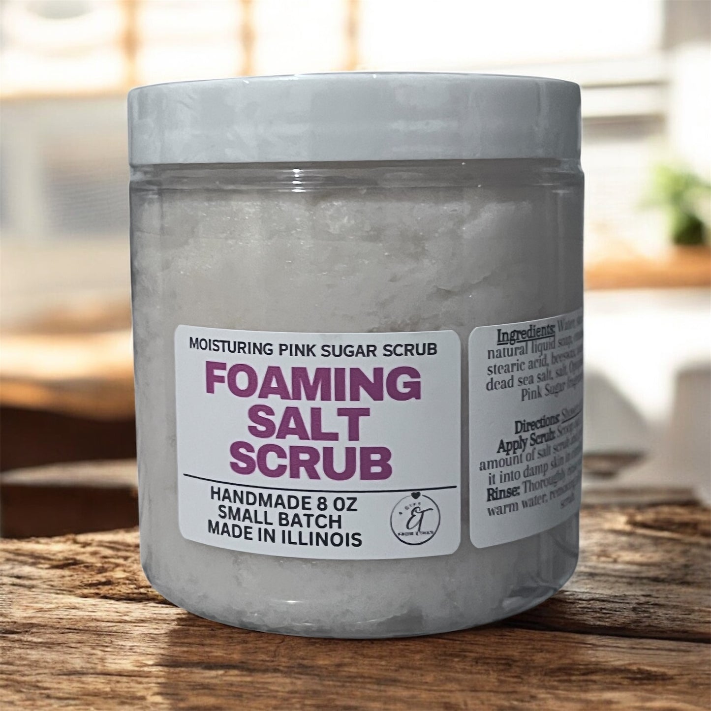 Pink Sugar Foaming Salt Scrub