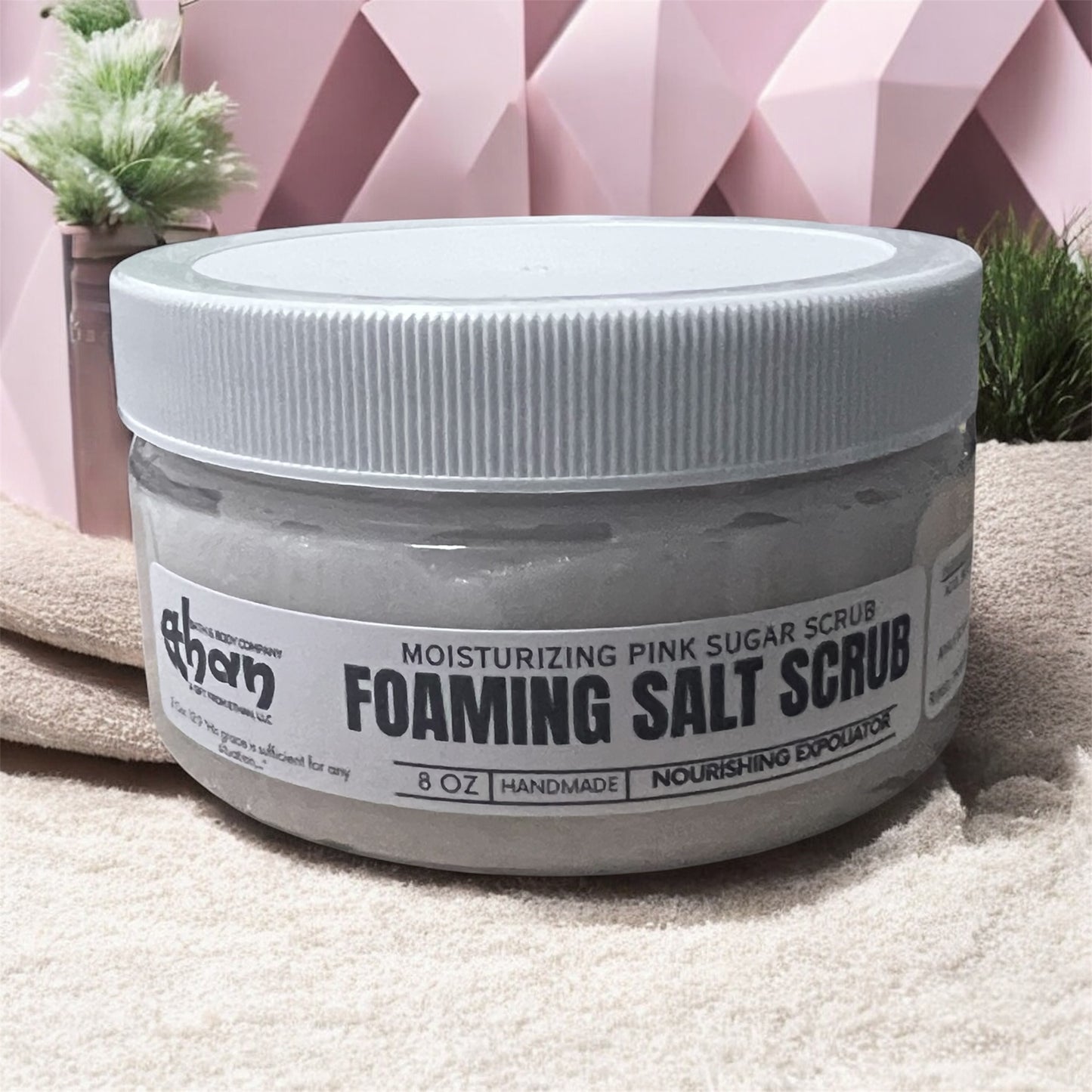 Pink Sugar Foaming Salt Scrub