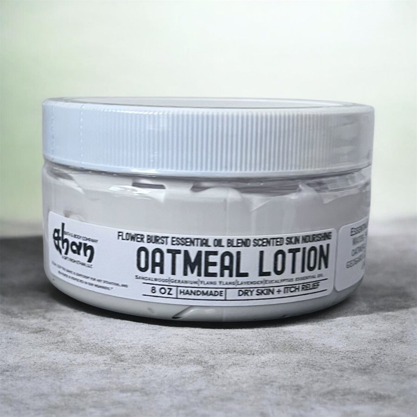 Flower Burst a Blend of Essential Oil Oatmeal Lotion. Natural Skin Care.