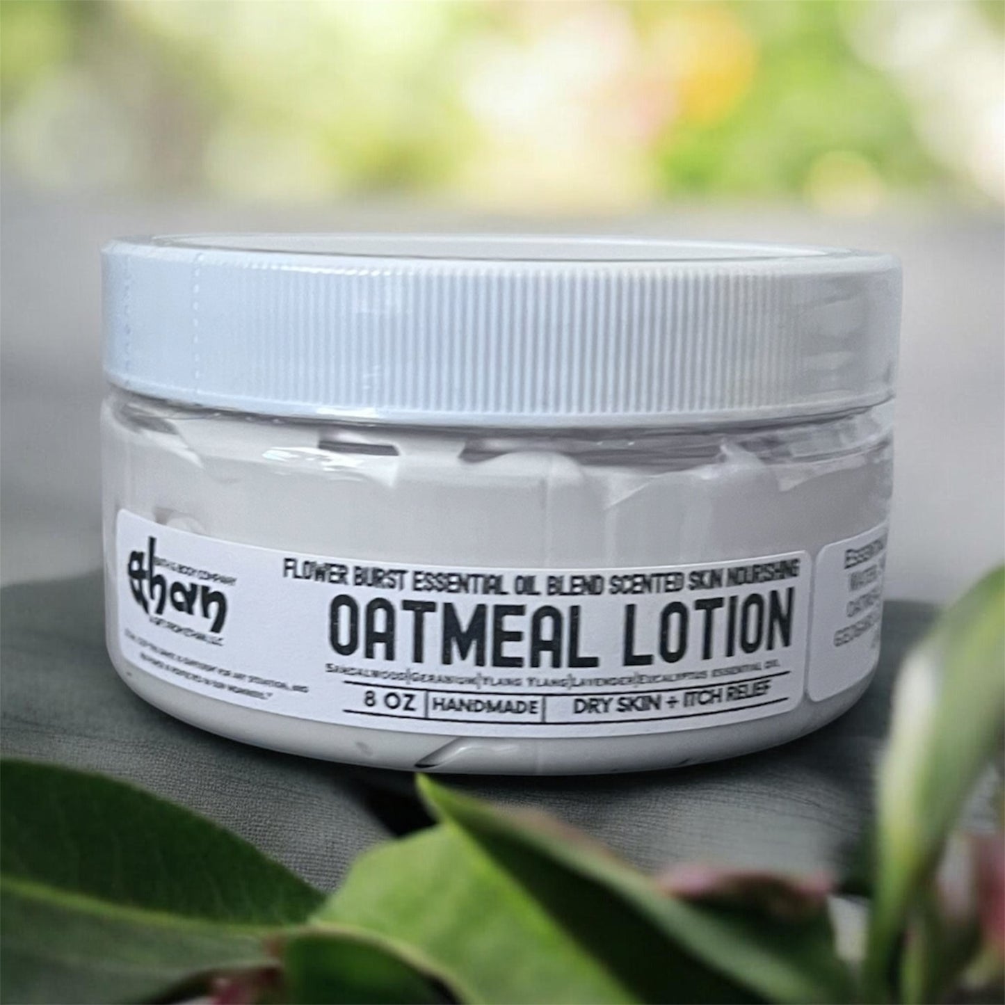 Flower Burst a Blend of Essential Oil Oatmeal Lotion. Natural Skin Care.