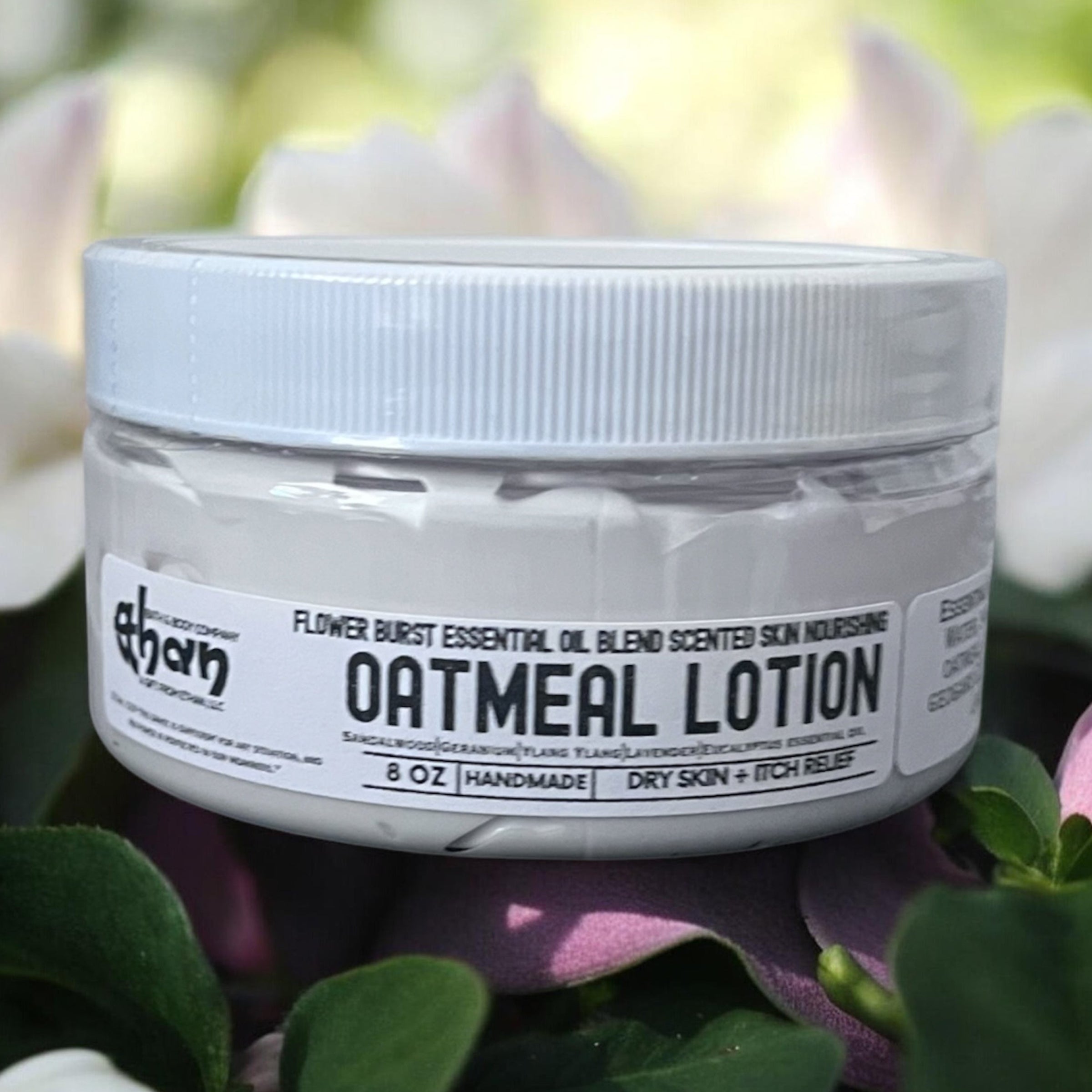 Flower Burst a Blend of Essential Oil Oatmeal Lotion. Natural Skin Care.