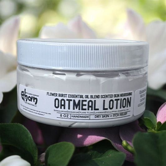 Flower Burst a Blend of Essential Oil Oatmeal Lotion. Natural Skin Care.