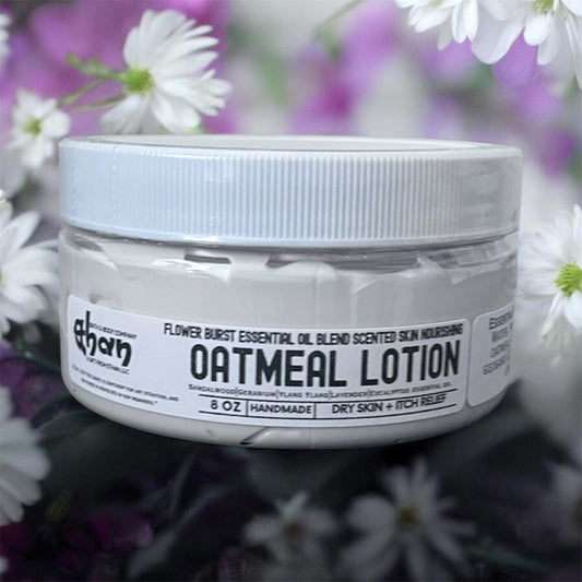 Flower Burst a Blend of Essential Oil Oatmeal Lotion. Natural Skin Care.