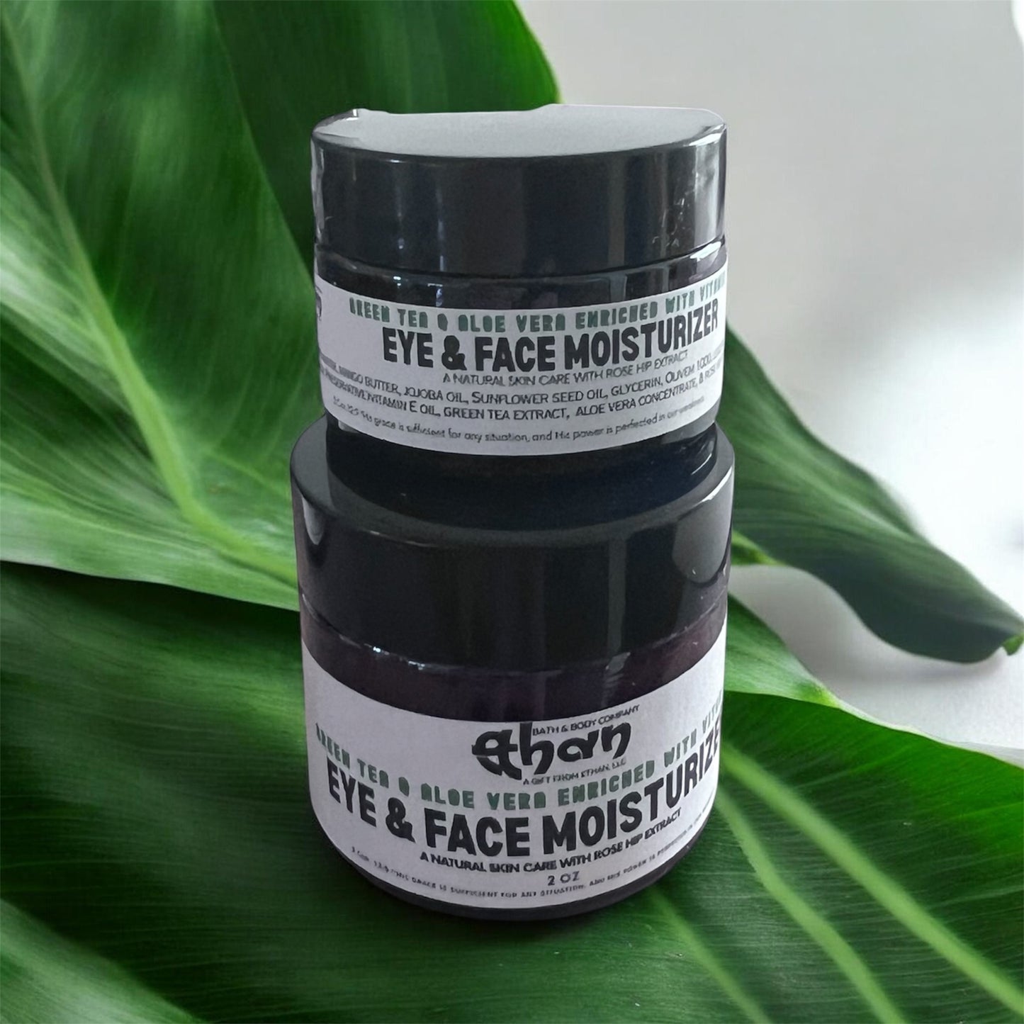 Non comogenic Eye & Face Moisturizer with Green Tea, Aloe Vera, Rose Hip Extracts and Vitamin E